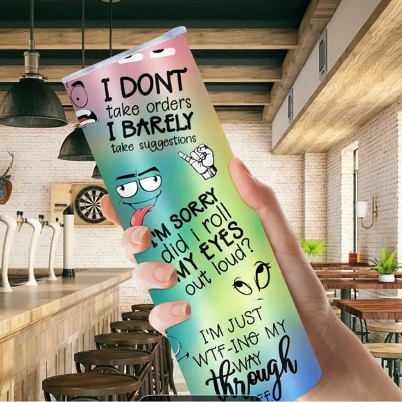 Funny Stainless Steel Tumbler NIB 20oz - Picture 4 of 6